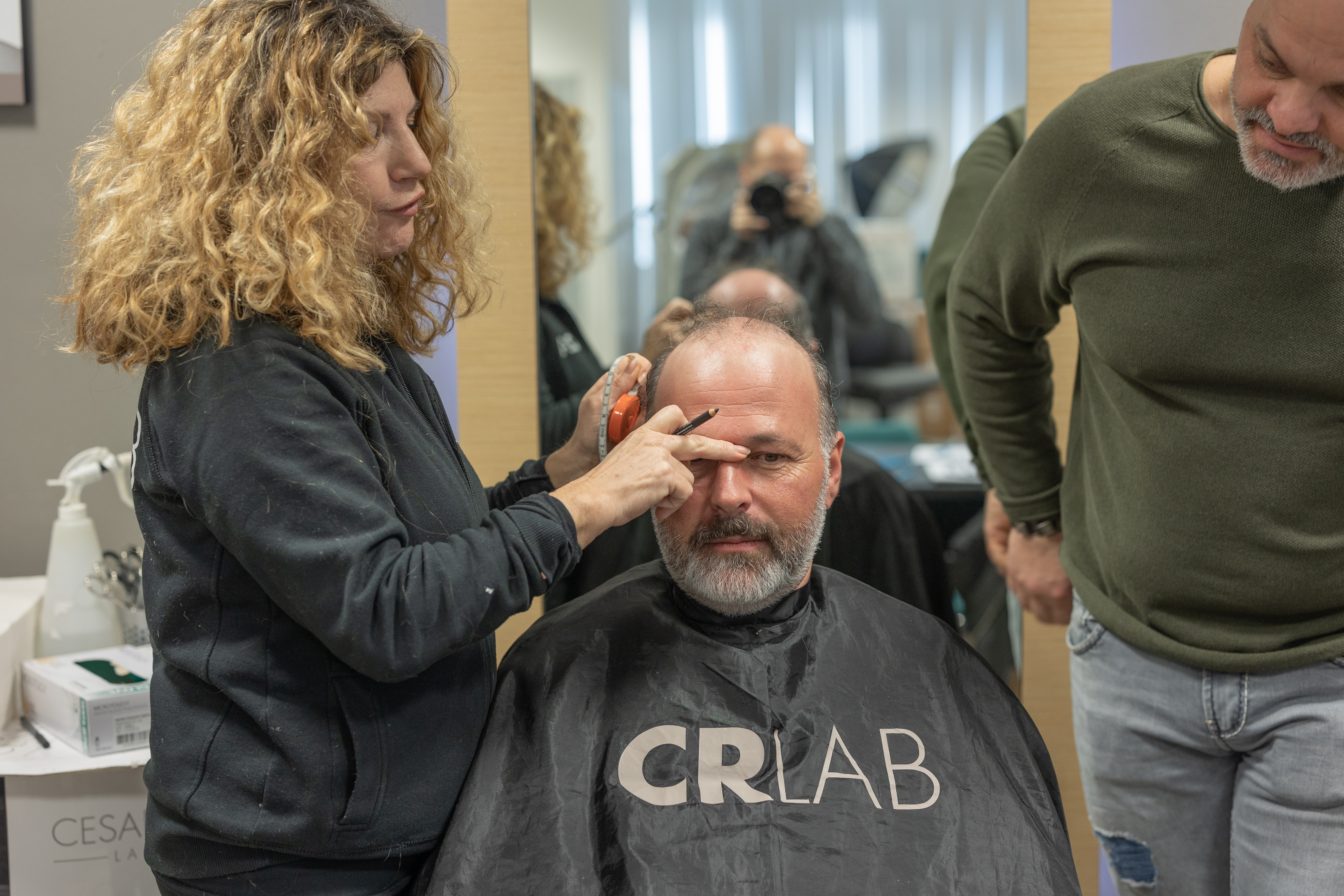 Vorher – älterer Mann mit Haarausfall